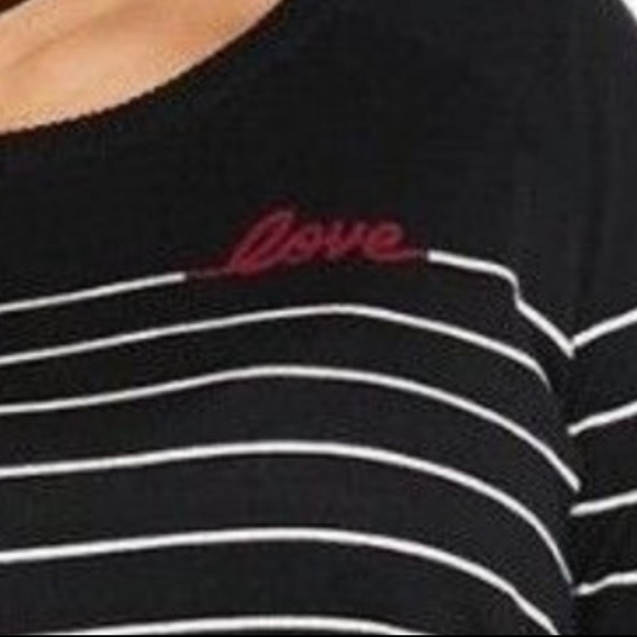 Torrid Sweater Black White Striped NWT - Picture 3 of 5